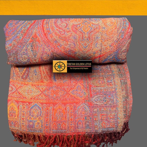 Jamawar Boiled Wool Blanket, bedcovers-Home decor-House warming-Sofa throws-Soft blankets