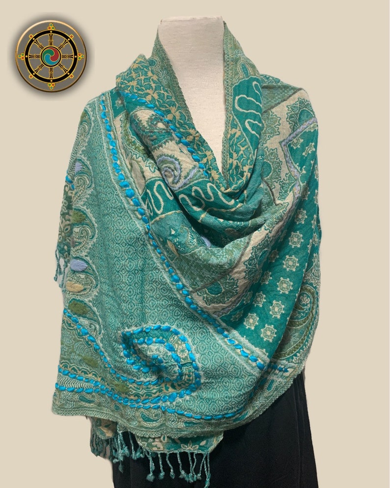 boiled wool shawl