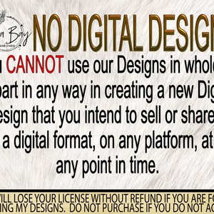 May include: A digital design notice with the text "NO DIGITAL DESIGNS". The text warns against using the designs in a digital format. The Jula Bay Design Studio logo is in the upper left corner. The background is white.
