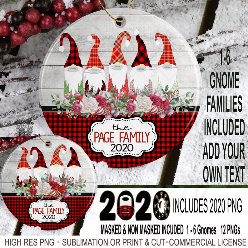 Download Gnome Bundle Round Christmas Ornaments PNG Gnome with ...