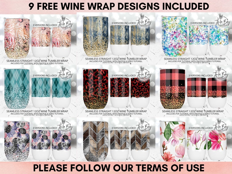 Fuck No Full Wine Wrap Sublimation Design Funny Wine Tumbler Wrap PNG Swear Purple Milky Way Full Wine Wrap Design for Sublimation image 3