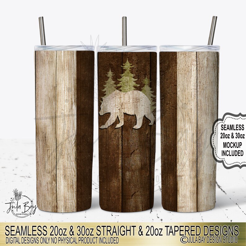 Download Wood 20oz Skinny Tumbler Design Bundle Seamless 30oz ...
