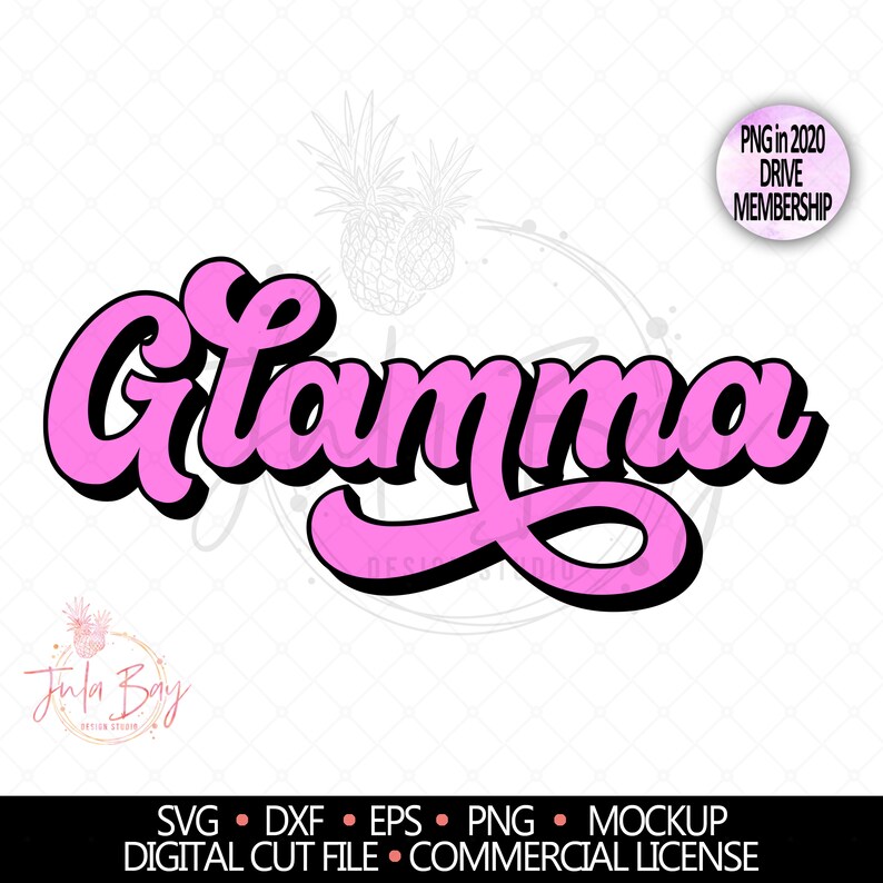 Download Grandma SVG Glamma SVG Glamorous Grandma Cut File Classy ...