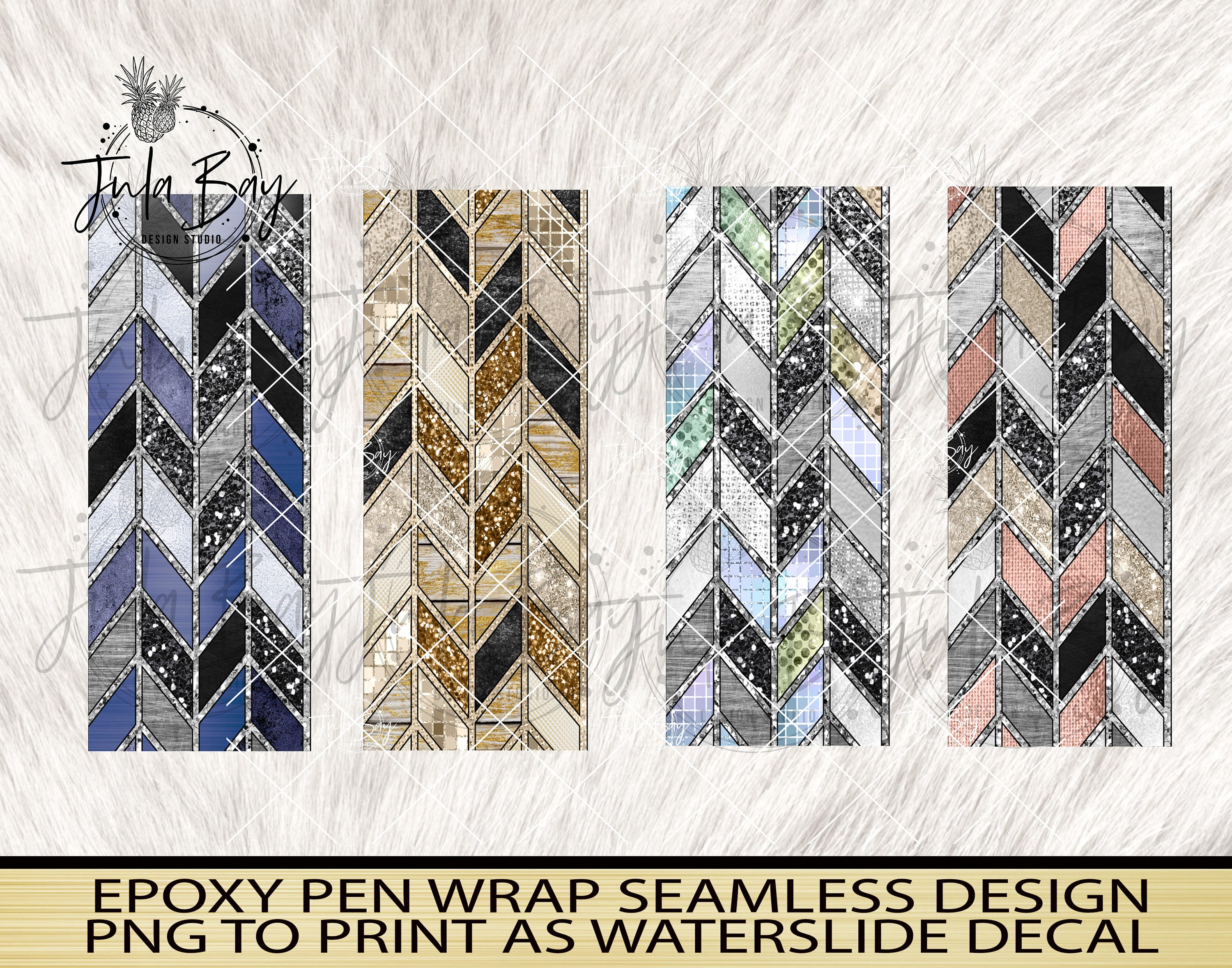 tangram pattern for epoxy glitter pen wraps for waterslide or etsy