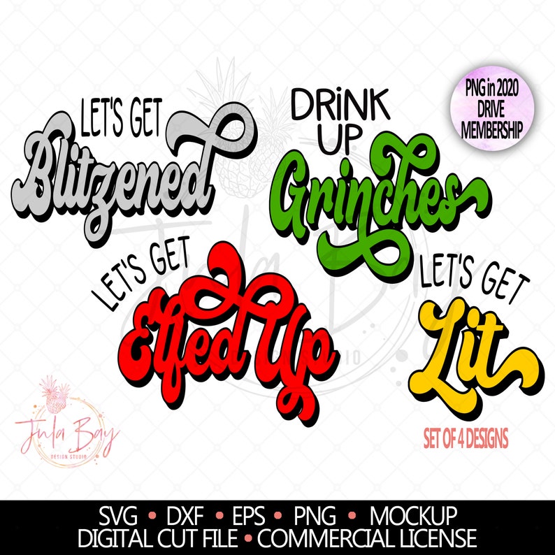 Download Funny Christmas tumbler Drink Up Grinches SVG Let's Get | Etsy