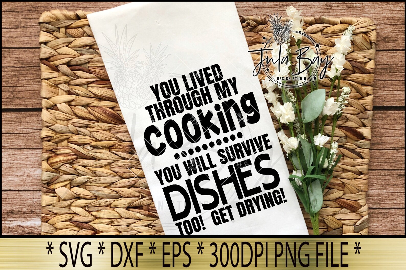 Funny Dish Towel Saying SVG Bundle Sayings for Dish Towels Etsy