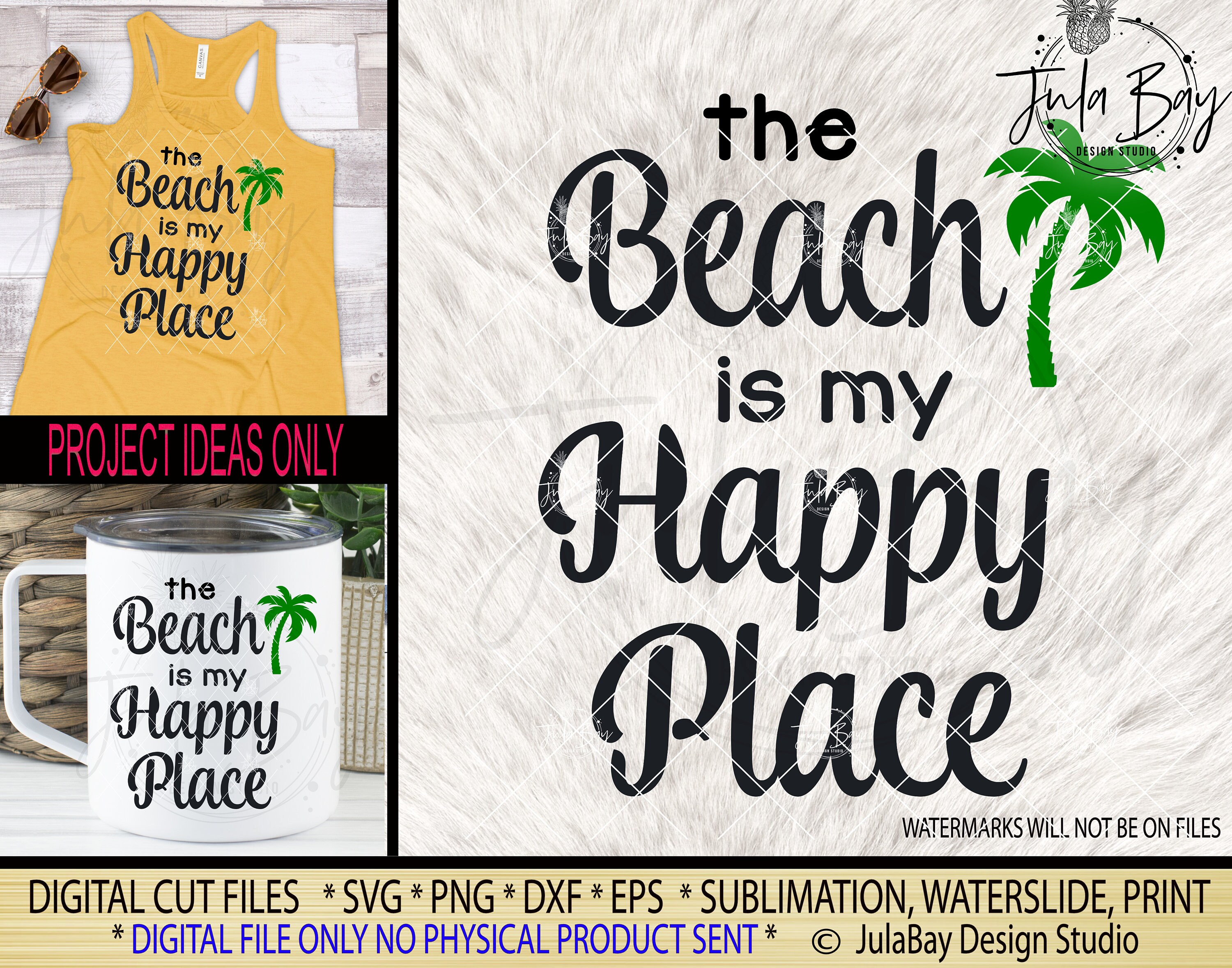 The Beach Is My Happy Place Svg Beach Vacation Tumbler Saying Etsy The Beach Is My Happy Place Svg Beach Vacation Tumbler Saying Etsy