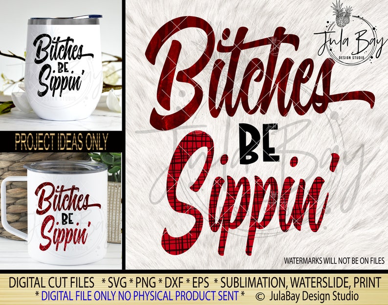 Bitches be Sippin' SVG Stagette Party PNG, Bachelorette Party Clipart, Wedding Party Digital Download, Bridal Party Gift image 1