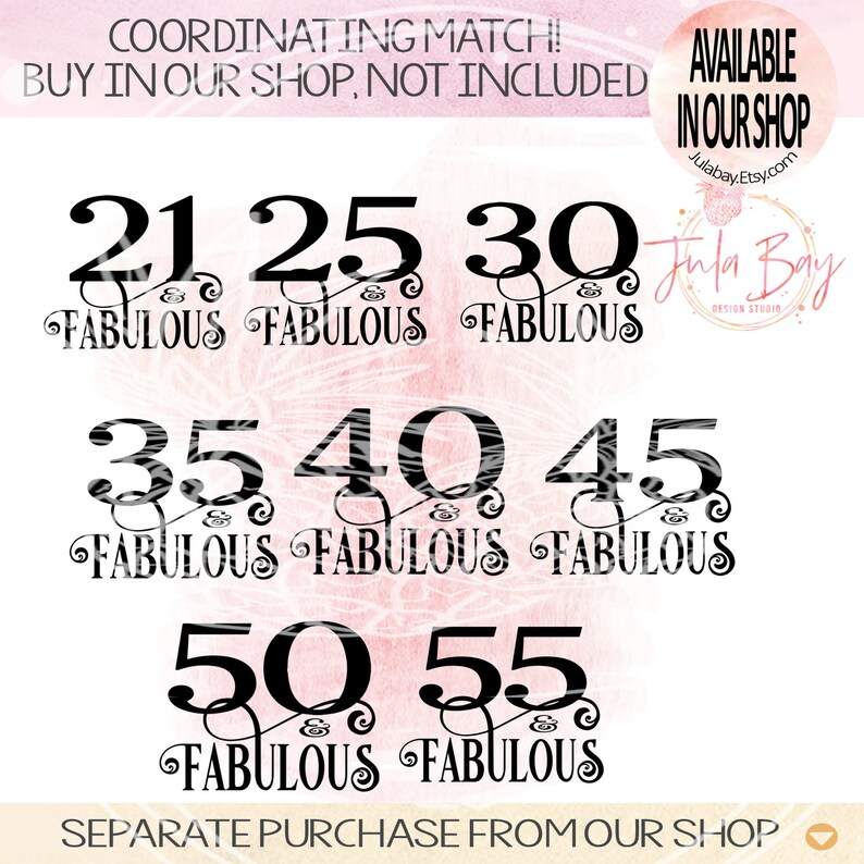 Download 50th Birthday SVG Cutting File Cricut 50 And Fabulous | Etsy