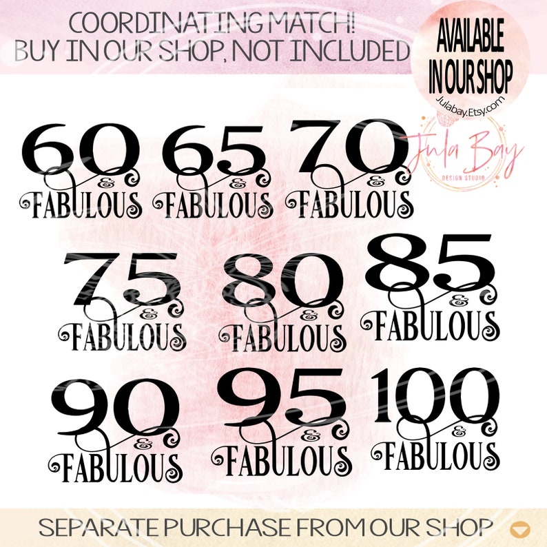 Download 65 And Fabulous SVG 65th Birthday Cutting File Cricut | Etsy