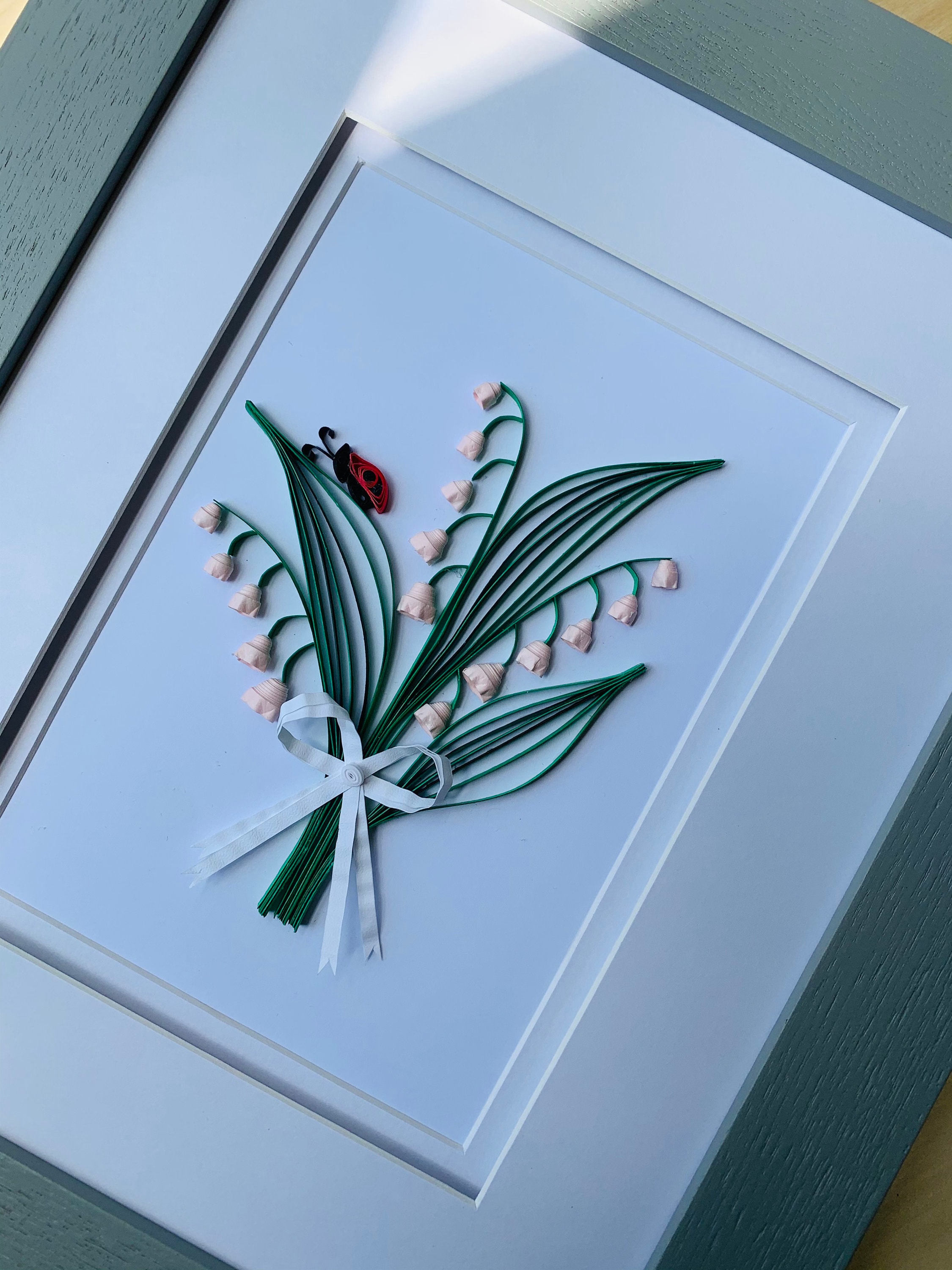 Quilling Art Lily of the Valley Wall Hanging/card May Etsy
