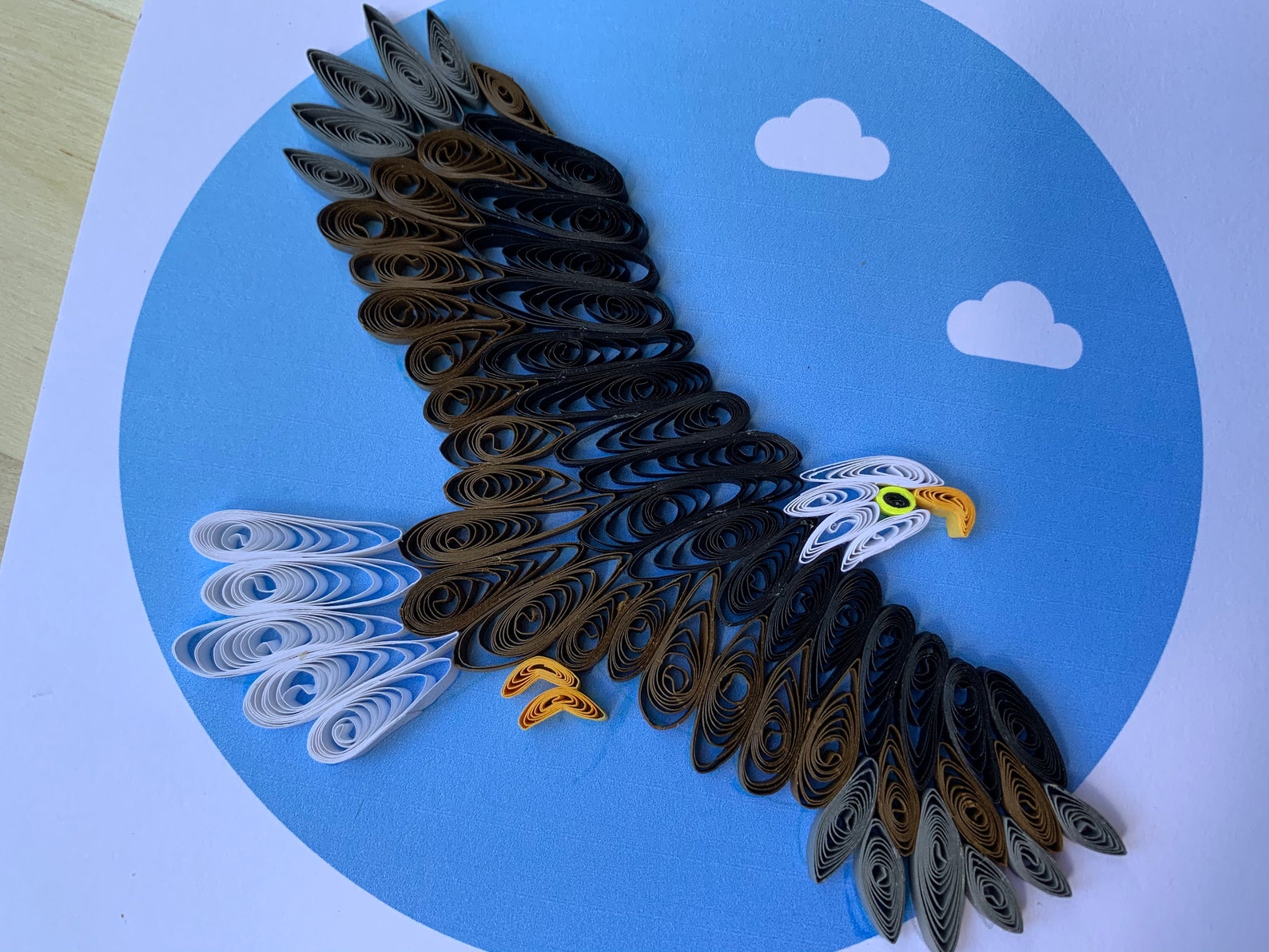 Quilling art wall hanging Eagle Etsy