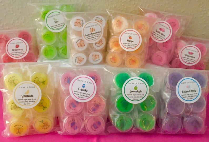 Wholesale Mini Sugar Lip Scrubs Flavored Sugar Lip Etsy