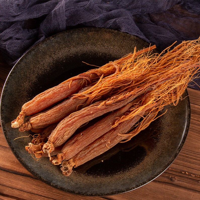 Red Korean Ginseng Roots Whole Root Red Panax Ginseng Roots Etsy