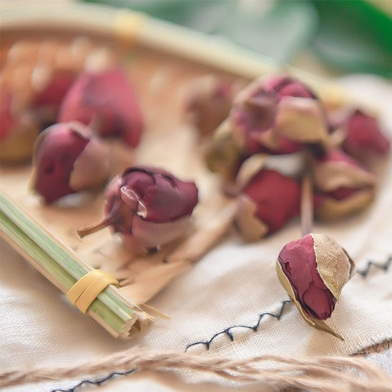 Chinese Rose Flower Tea Buds Dried Herb Pingyin Rose Buds Etsy