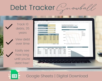 Debt Payoff Tracker Debt Snowball Calculator Dave Ramsey Debt Calculator Google Sheets Template