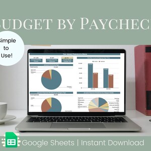 Budget by Paycheck Template Google Sheets Digital Download