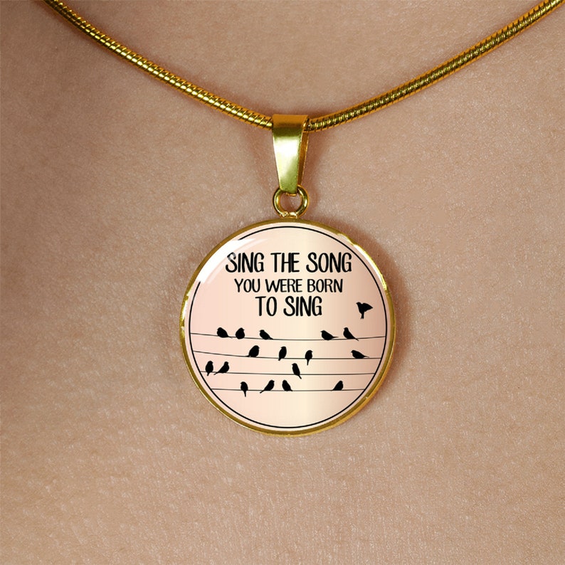 Bird Call Necklace Personalized Gift Song Bird Necklace