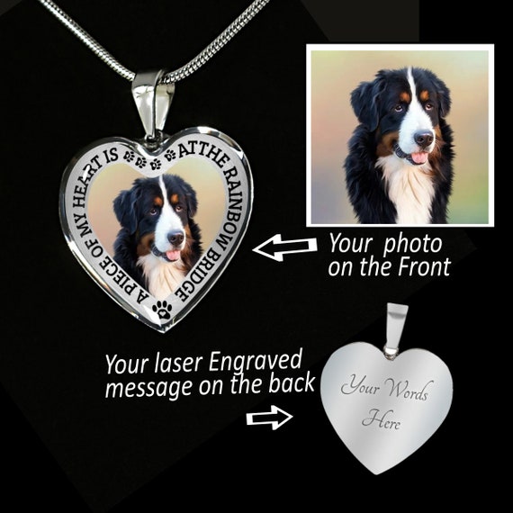 Personalized Pet Memorial Necklace Customized Pendant With Etsy