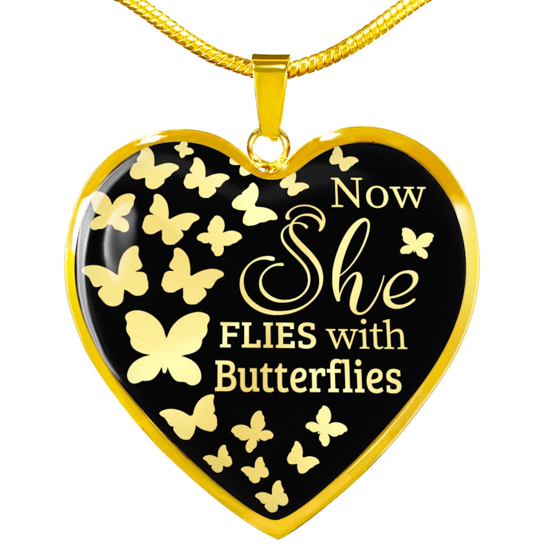 Now She Flies With Butterflies Butterfly Memorial Gift - Etsy