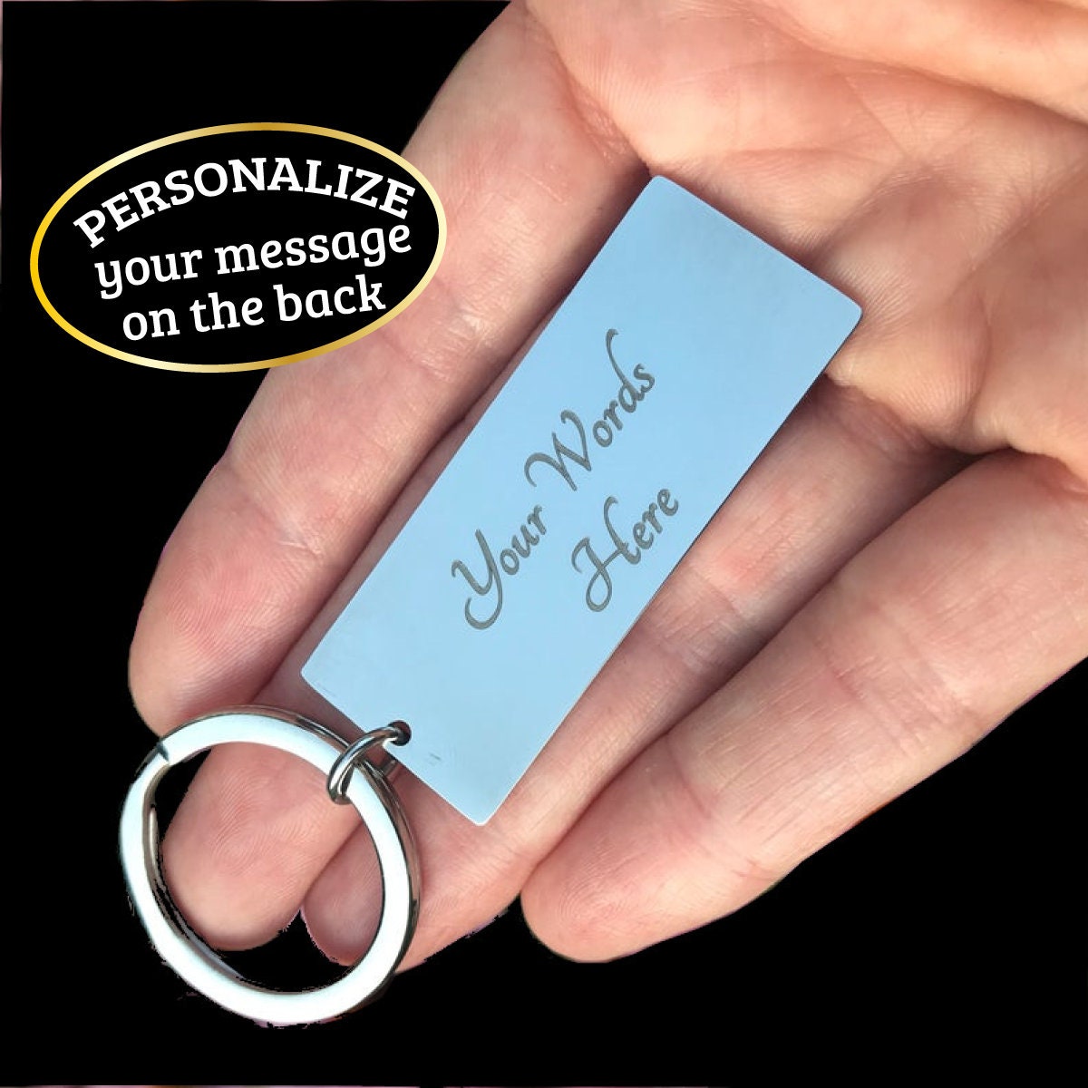 Grandson keyring From Nana Engraved Personalized Keychain