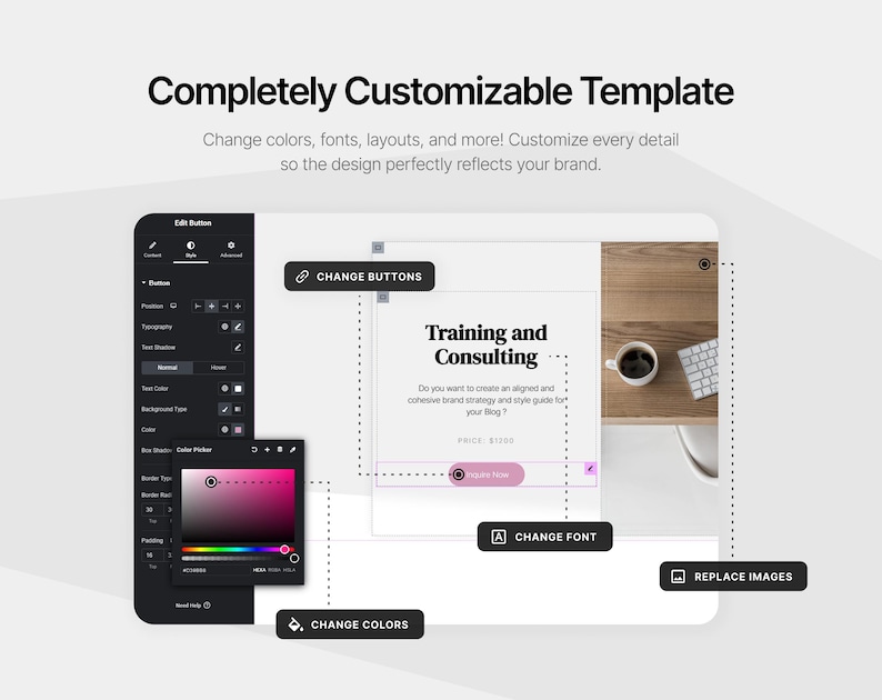 Puede incluir: Una taza de cer&aacute;mica blanca con un asa negra y el texto "But First, Coffee" en negrita negra. La taza est&aacute; sobre una superficie blanca. La taza mide 10 cm de alto.