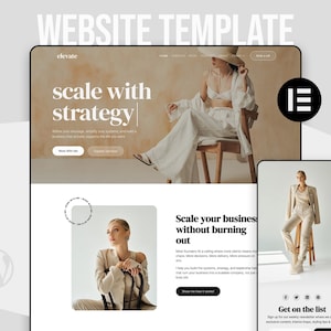Elevate - Plantilla web de WordPress para coaches / Diseño para clientes de alto nivel / Elementor imagen 1