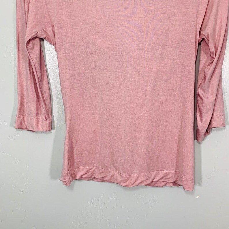 Vintage Y2K Express Pink Soft Stretchy Knotted Front V-Neck Top