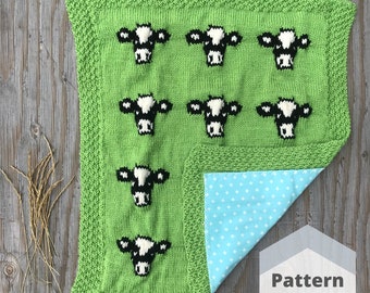 The Most A-"MOO"-Zing Baby Blanket PATTERN