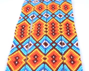 Tribal Friendship Bracelet: Woven Cotton Adjustable Bracelet
