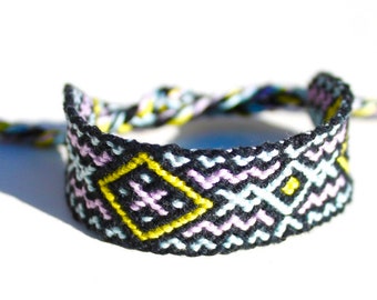 Woven Friendship Bracelet: Adjustable Cotton String Bracelet