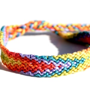 Friendship Bracelets, Adjustable, String Bracelets, FREE SHIPPING, Groovy Rainbow Ombre