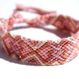 Friendship Bracelets, Adjustable, Bracelets, String Bracelets, FREE SHIPPING,  Red Pink Hearts