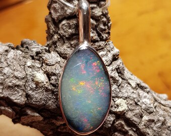 Boulder opal pendant