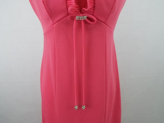 Vintage 1960s Pink Maxi Dress - image 4