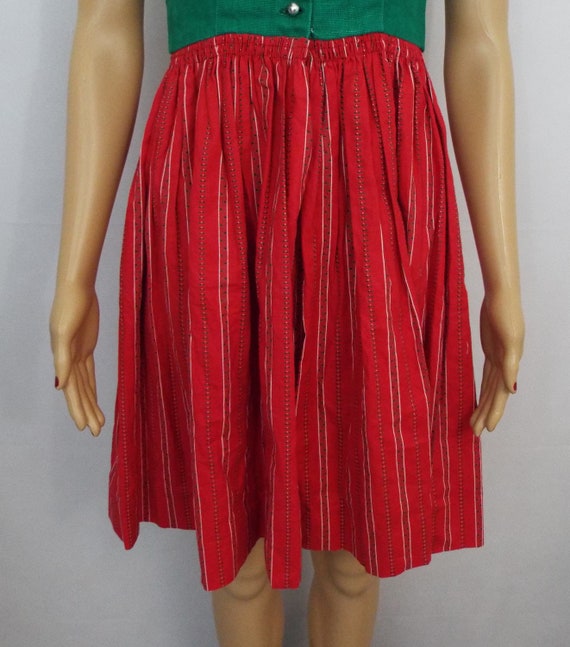 Vintage Dirndl Dress- Size 14- Tostmann Original … - image 4
