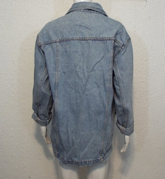Vintage 90s Denim Jacket Bill Blass Denim Jacket … - image 6