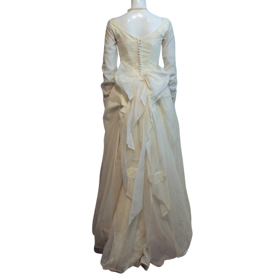 Vintage 50s Ivory Wedding Gown Bridal Gown Vintag… - image 5