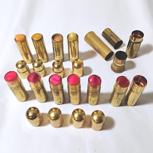 Lot of Vintage 1950s Francis Denny Lipsticks & Cases – Display Only – Collectible Mid-Century Makeup