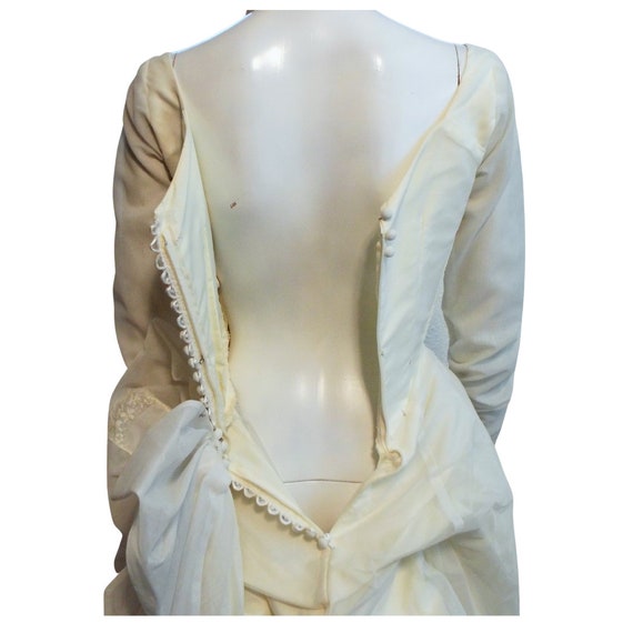 Vintage 50s Ivory Wedding Gown Bridal Gown Vintag… - image 10