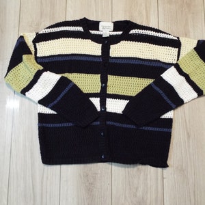 Vintage Y2K Christopher & Banks Knit Cardigan Medium Button-Up