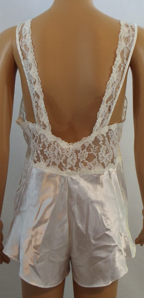 Vintage 90s Victoria Secret Gold Tag White Lace O… - image 10