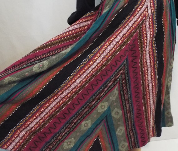 70s Vintage Dress - Colorful Dress Native America… - image 7