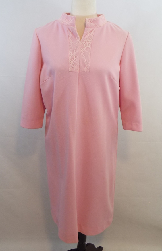 Vintage 60s Dress- Mod Dress- Pink Dress- Wedding… - image 1