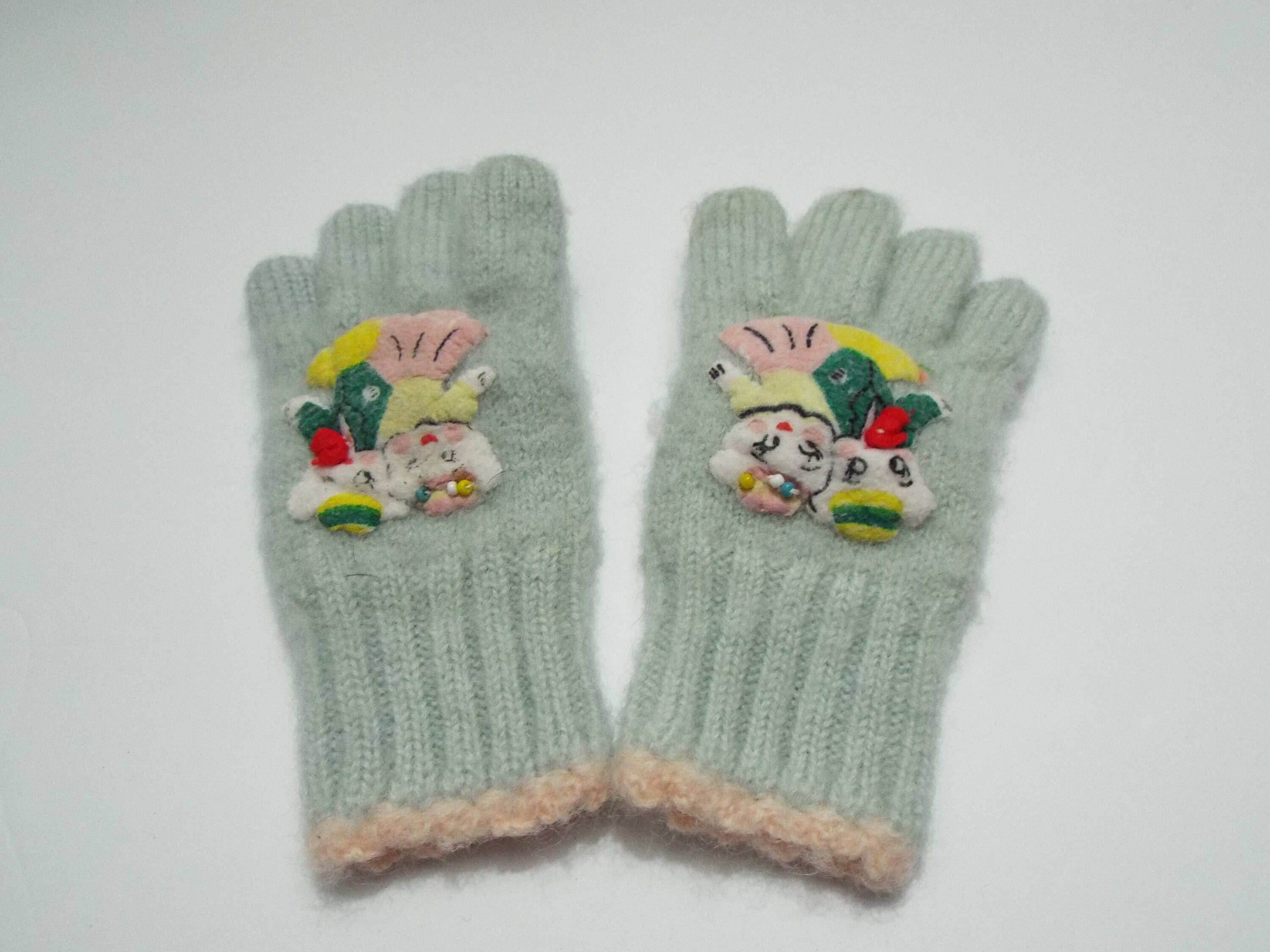thick knit gloves