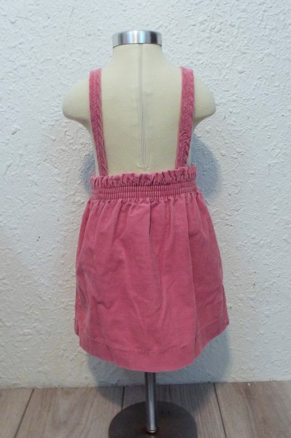 Vintage 80s Dress Carters Apron Dress 3T Cottage … - image 5