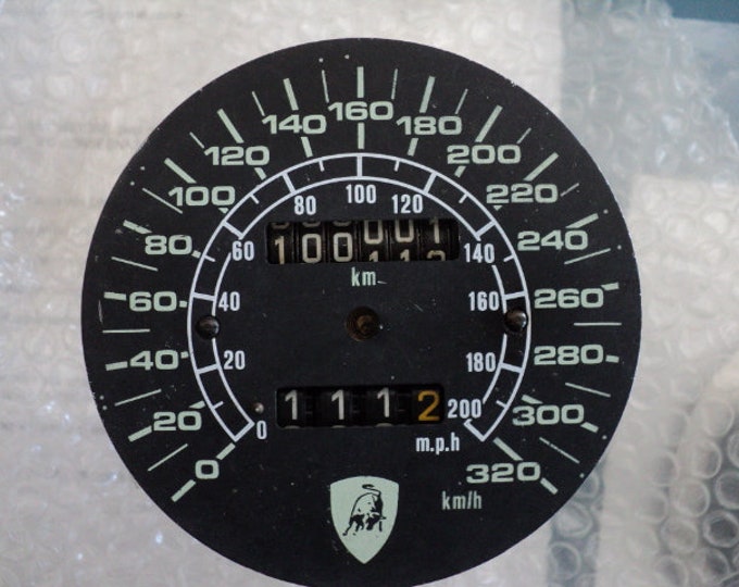 Vintage Gauges Parts / Countach DIAL Speedometer Etsy