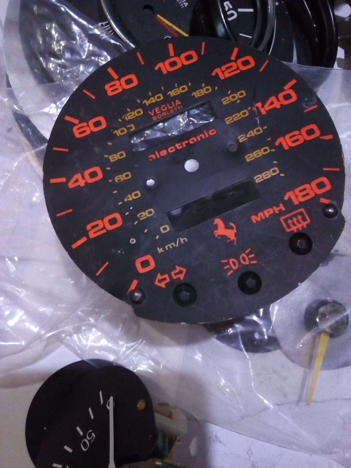 Vintage gauges parts Ferrari 328 DIAL speedometer in MPH Etsy