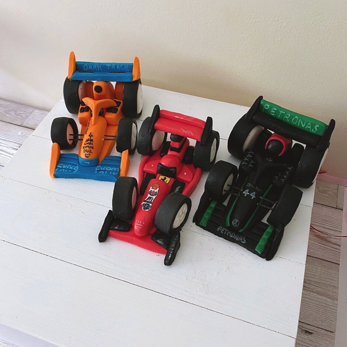 Fondant racing car cake topper f1 Etsy
