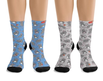 Cute Rats DTG Socks (Available in Several Colors!)